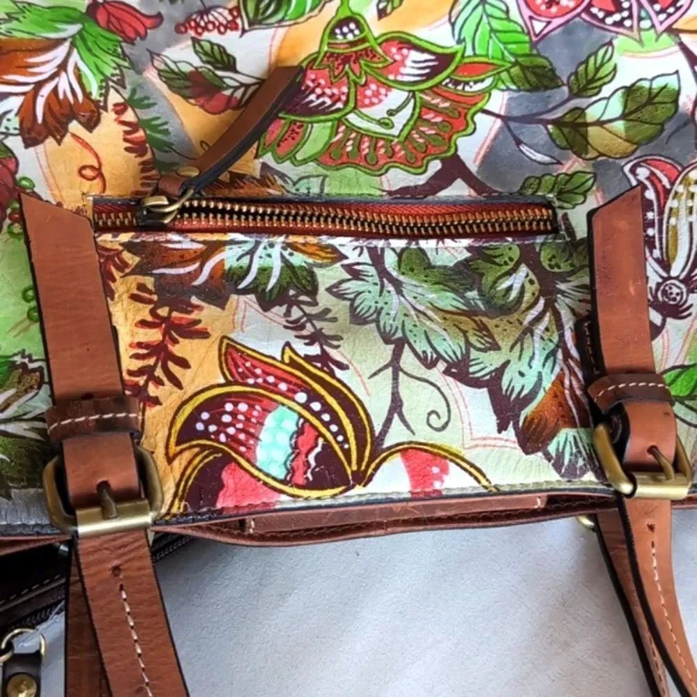 Firenze Bella Italian Artsy Large Handcrafted Tote Bag  NWOT